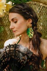 Arete Hoja Tropical